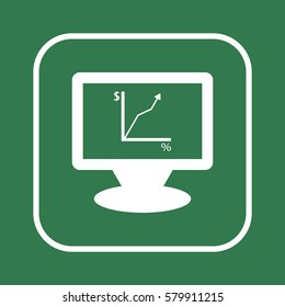  Business  icon, isolated. Flat  design. 