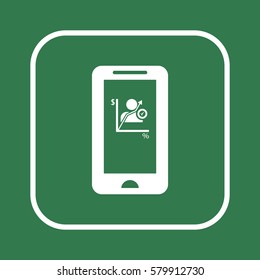  business   icon, isolated. Flat  design. 