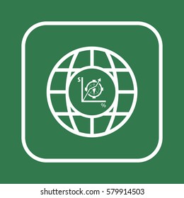  Business   icon, isolated. Flat  design. 