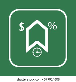  Business   icon, isolated. Flat  design. 