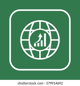  Business   icon, isolated. Flat  design. 