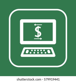  Business   icon, isolated. Flat  design. 