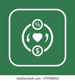  Business  icon, isolated. Flat  design. 