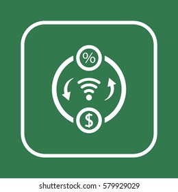  Business  icon, isolated. Flat  design. 