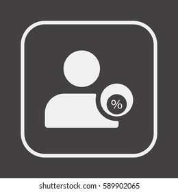  Business  icon, isolated. Flat design. 