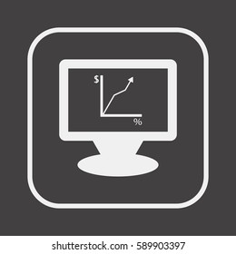  Business  icon, isolated. Flat  design. 