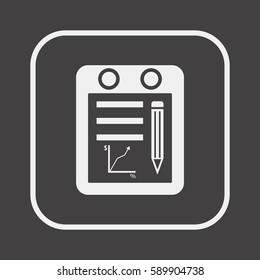  Business   icon, isolated. Flat  design. 