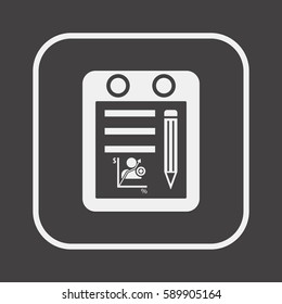  Business   icon, isolated. Flat  design. 