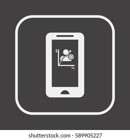  business   icon, isolated. Flat  design. 
