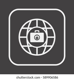  Business   icon, isolated. Flat  design. 