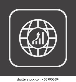  Business   icon, isolated. Flat  design. 