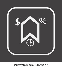  Business   icon, isolated. Flat  design. 
