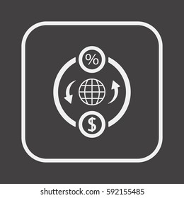  Business   icon, isolated. Flat  design. 