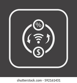  Business  icon, isolated. Flat  design. 