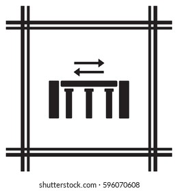  Business   icon, isolated. Flat design. 