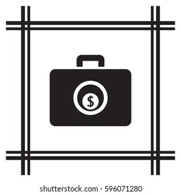  Business  icon, isolated. Flat design. 
