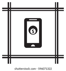  Business  icon, isolated. Flat design. 