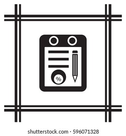  Business  icon, isolated. Flat design. 