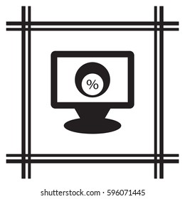  Business  icon, isolated. Flat design. 