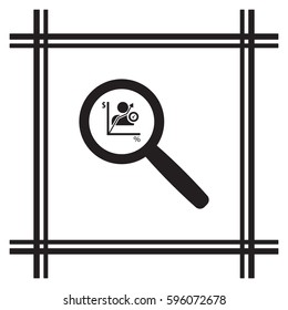  Business   icon, isolated. Flat  design. 