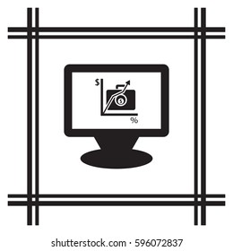  Business  icon, isolated. Flat  design. 