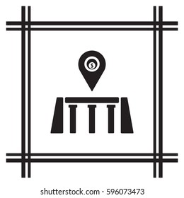 Business   icon, isolated. Flat  design. 