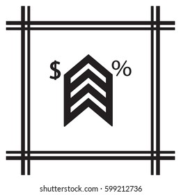  Business   icon, isolated. Flat  design. 