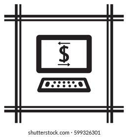  Business   icon, isolated. Flat  design. 