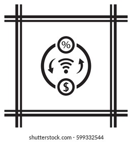  Business  icon, isolated. Flat  design. 