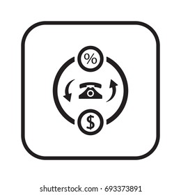  Business   icon, isolated. Flat  design. 