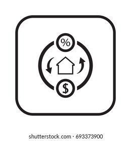  Business   icon, isolated. Flat  design. 