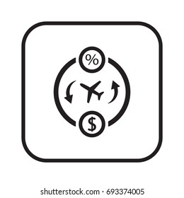  Business   icon, isolated. Flat  design. 