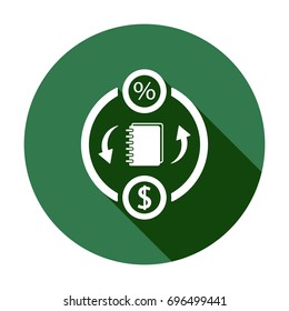  Business   icon, isolated. Flat  design. 