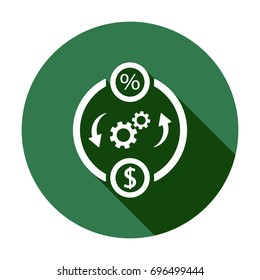  Business   icon, isolated. Flat  design. 