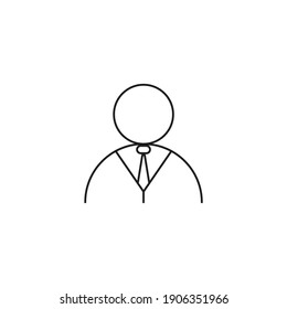 business icon, isolated business sign icon, vector illustration