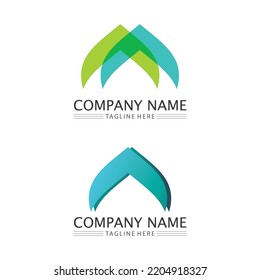 Gráfico vectorial de diseño de iconos y logotipos de empresas 