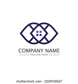 Business icon and logo design vector graphic 