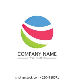 Business icon and logo design vector graphic 