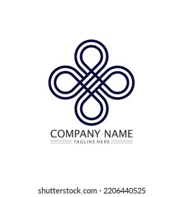 Business icon and logo design vector graphic 