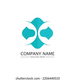Business icon and logo design vector graphic 