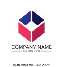 Business icon and logo design vector graphic 