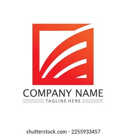 Gráfico vectorial de diseño de iconos y logotipos de empresas 