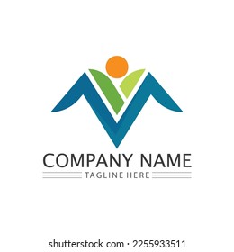 Gráfico vectorial de diseño de iconos y logotipos de empresas 