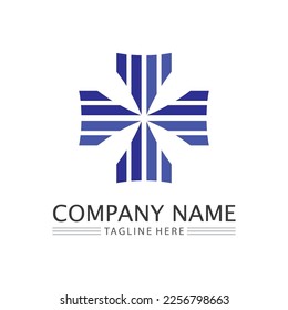 Unternehmenssymbole und Logo-Design, Vektorgrafik 