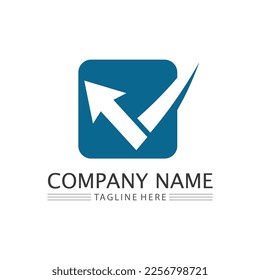 Unternehmenssymbole und Logo-Design, Vektorgrafik 