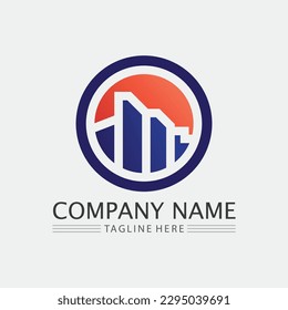 Gráfico vectorial de diseño de iconos y logotipos de empresas 