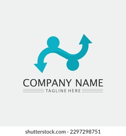 Business icon and logo design vector graphic 