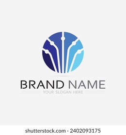 Business icon and logo design vector graphic 