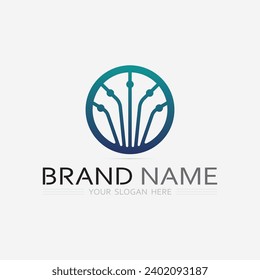 Business icon and logo design vector graphic 