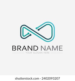 Gráfico vectorial de diseño de iconos y logotipos de empresas 